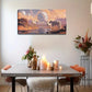Three White Horses in Alien Wall Art Canvas Office Home Room Framed 120x60cm