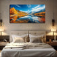Stunning Lake Scenery Autumn Wall Art Canvas Office Home Room Framed 120x60cm
