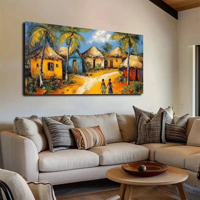 The Ancient Style Of The Grass Wall Art Canvas Office Home Room Framed 120x60cm