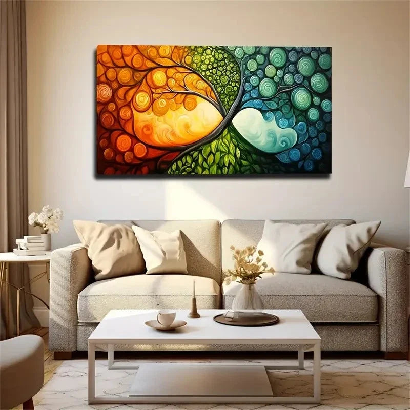 Layered Patterns Suitable Wall Art Canvas Office Home Room Framed 120x60cm