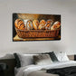 Warm Bread Basket Design Wall Art Canvas Office Home Room Framed 120x60cm