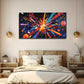 Abstract Explosion Suitable Wall Art Canvas Office Home Room Framed 80x45cm