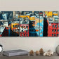 3pcs Graffiti Rooftops New York Color Perfect Wall Art Set Canvas Framed 40x60cm - High Quality Print 100% Australian Made Wall Canvas Ready to Hang