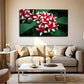 Red And White Flowers Wall Art Canvas Office Home Room Framed 80x45cm