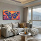 Abstract Butterfly Wings Modern Wall Art Canvas Office Home Room Framed 120x60cm