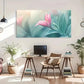 Camellia Decorative Artwork Wall Art Canvas Office Home Room Framed 120x60cm
