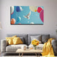 White Dove In Flight Colorful Wall Art Canvas Office Home Room Framed 120x60cm