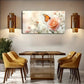 Pink Rose Butterfly Decorative Wall Art Canvas Office Home Room Framed 120x60cm