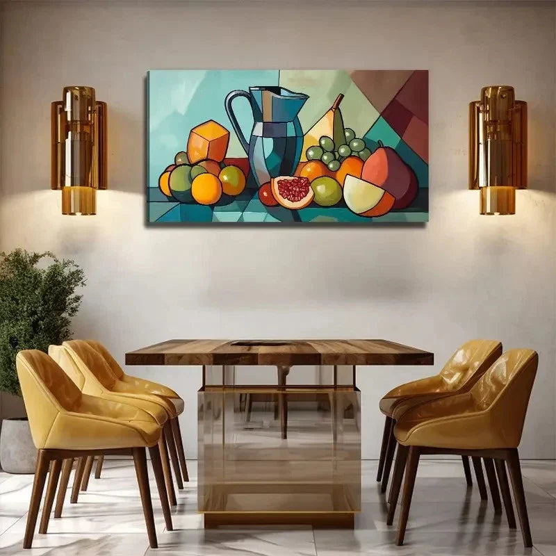 Modern Abstract Fruit Suitable Wall Art Canvas Office Home Room Framed 120x60cm