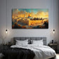Golden Is A Building Wall Art Canvas Office Home Room Framed 80x45cm