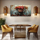 Red Apples On Bicycle Wall Art Canvas Office Home Room Framed 80x45cm