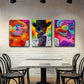 3pcs Psychedelic Abstract Cowboy Pop Perfect Wall Art Set Canvas Framed 40x60cm - High Quality Print 100% Australian Made Wall Canvas Ready to Hang