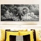3pcs The elephant in the cloud Metal Print Ready to Hang Art