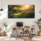 Garden & Sunlight Landscape Wall Art Canvas Office Home Room Framed 120x60cm