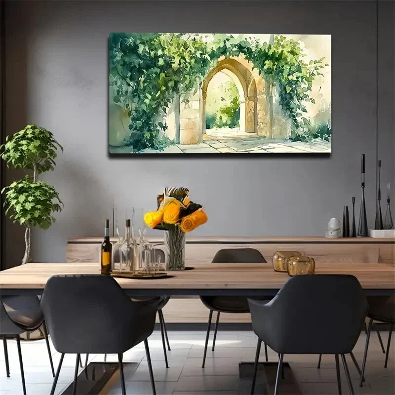 Modern And Simple Stone Arch Wall Art Canvas Office Home Room Framed 120x60cm