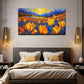 Abstract Tulip Field Wall Art Canvas Office Home Room Framed 120x60cm