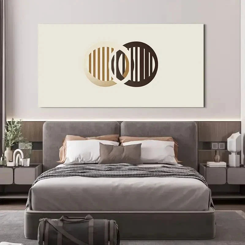 Modern Minimalist Abstract Wall Art Canvas Office Home Room Framed 120x60cm