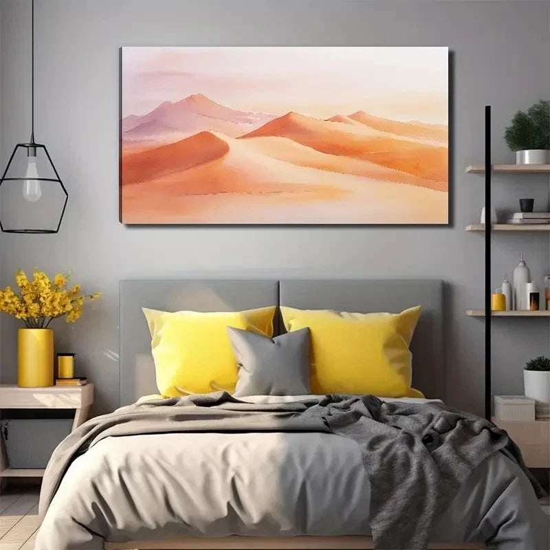 Desert Deco Perfect Wall Art Canvas Office Home Room Framed 120x60cm
