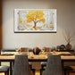 Golden Tree With Strong Wall Art canvas office home room framed 120x60cm