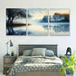 3pcs Serene Sunrise Lake & Misty Morning Wall Art Set Canvas Framed 40x60cm - High Quality Print 100% Australian Made Wall Canvas Ready to Hang