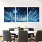 3pcss beautiful Celestial Night Sky Wall Art Set Canvas Framed 40x60cm - High Quality Print 100% Australian Made Wall Canvas Ready to Hang