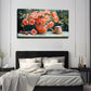 Pink Poppy Floral Vibrant Wall Art Canvas Office Home Room Framed 80x45cm