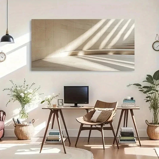 Sunset Landscape Modern Wall Art Canvas Office Home Room Framed 120x60cm