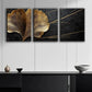 3pcs Black Tree Trunk Golden Nature Perfect Wall Art Set Canvas Framed 40x60cm - High Quality Print 100% Australian Made Wall Canvas Ready to Hang