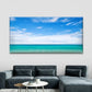 Tropical Beach View Wall Art Canvas Office Home Room Framed 120x60cm