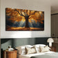 Sunlit Tree Branch Design Wall Art canvas office home room framed 120x60cm