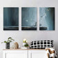 3pcs Elegant White Flower Abstract Metal Print Ready to Hang Art