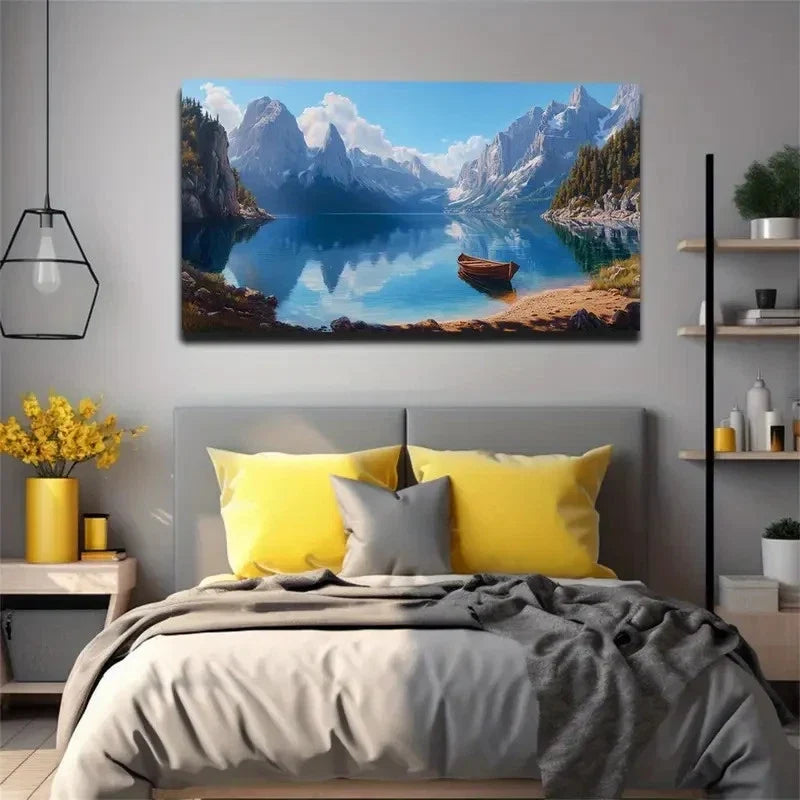 Desert Camel Sand Dunes Lands Wall Art Canvas Office Home Room Framed 120x60cm