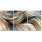 3pcs Gorgeous Petard Lines Design Colourfully Metal Print Ready to Hang Art