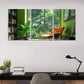 3pcs  Modern Vibrant Green-Themed Wall Art Set Canvas Framed 40x60cm - High Quality Print 100% Australian Made Wall Canvas Ready to Hang