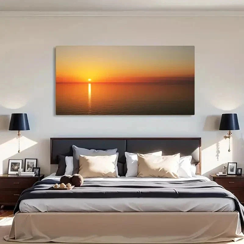 Modern Retro Asian Style Wall Art Canvas Office Home Room Framed 120x60cm
