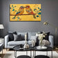 Mural Artistic Painting Bring Wall Art Canvas Office Home Room Framed 80x45cm