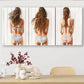 3pcs Beautiful Back View Wall Art Canvas Wall Art Set Canvas Framed 40x60cm - High Quality Print 100% Australian Made Wall Canvas Ready to Hang