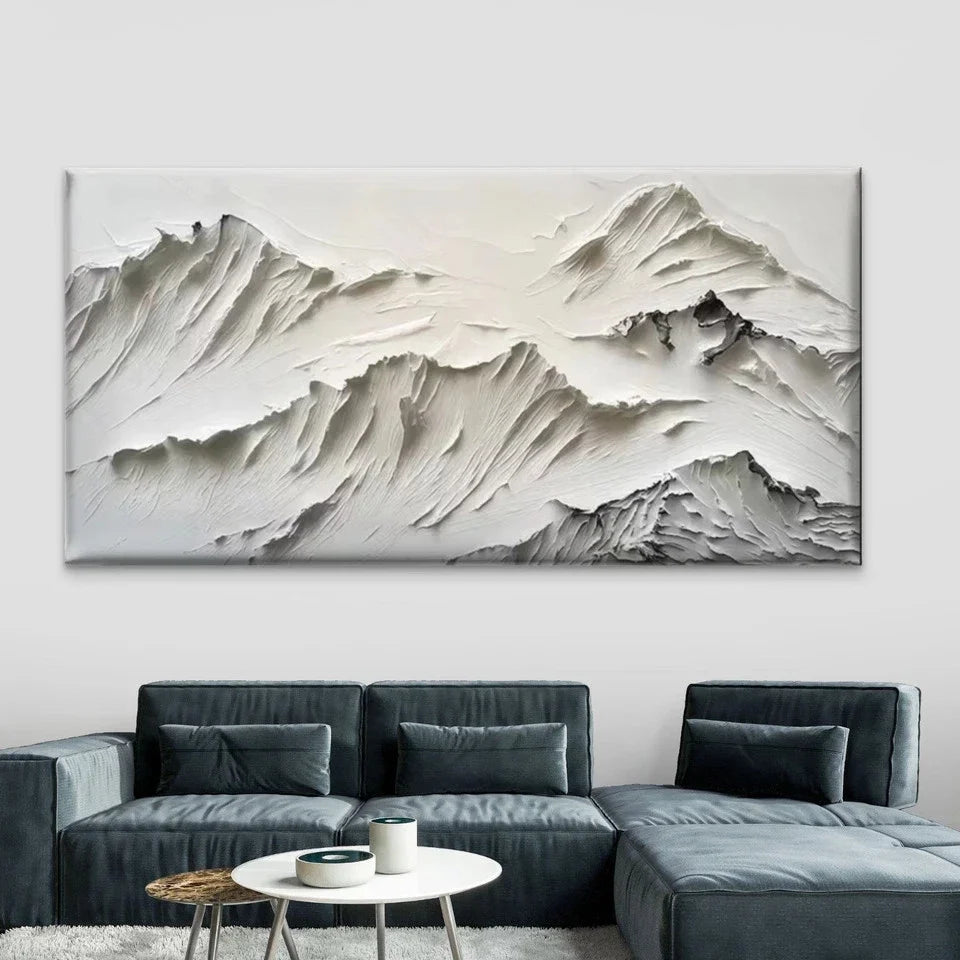 Abstract Mountain Landscape Wall Art Canvas Office Home Room Framed 120x60cm