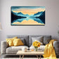 Calm Lake Landscape Modern Wall Art Canvas Office Home Room Framed 120x60cm