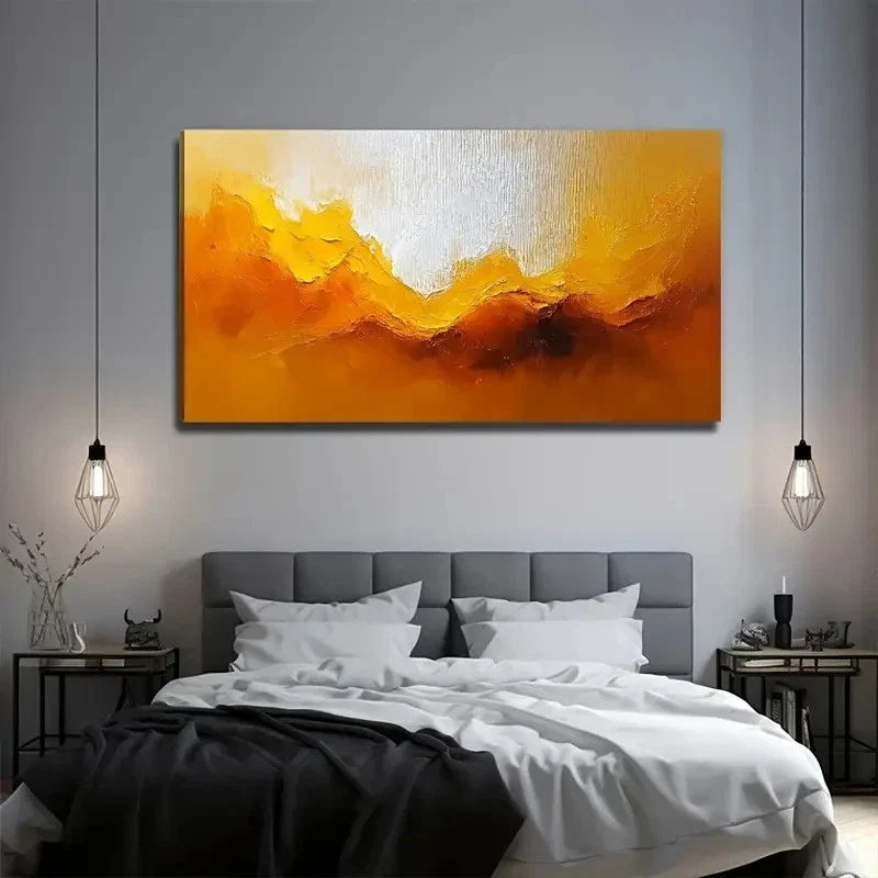 Modern Landscape Paint Spring Wall Art Canvas Office Home Room Framed 120x60cm