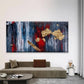 Abstract Gold Textured Wall Art Canvas Office Home Room Framed 120x60cm