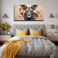 Abstract Donkey Wall Art Canvas Office Home Room Framed 80x45cm