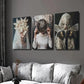 3pcs Illustrations of Women and Insects Wall Art Set Canvas Framed 40x60cm - High Quality Print 100% Australian Made Wall Canvas Ready to Hang