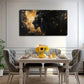 Black Tones Showing Power Wall Art Canvas Office Home Room Framed 80x45cm
