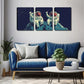 3pcs futuristic cosmic world of light   Wall Art Set Canvas Framed 40x60cm - High Quality Print 100% Australian Made Wall Canvas Ready to Hang