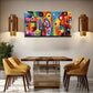 Modern Abstract Color Graphics Wall Art Canvas Office Home Room Framed 80x45cm