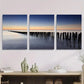 3pcs Coastal Ocean Landscape, Serene Seaside Metal Print Ready to Hang Art