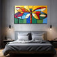 Color Dragonfly Decorative Wall Art Canvas Office Home Room Framed 80x45cm