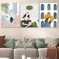 3pcs Abstract Fashion Theme Modern Figures Metal Print Ready to Hang Art