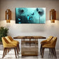 Butterflies And Black Dandelion Wall Art Canvas Office Home Room Framed 120x60cm